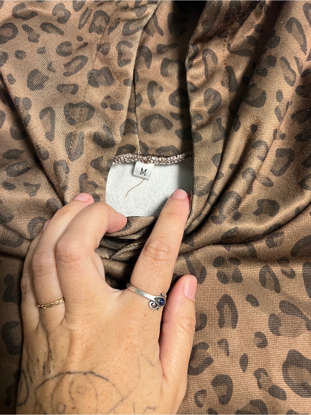 Leopard Print Brown Wrap Scarf - Soft Animal Print